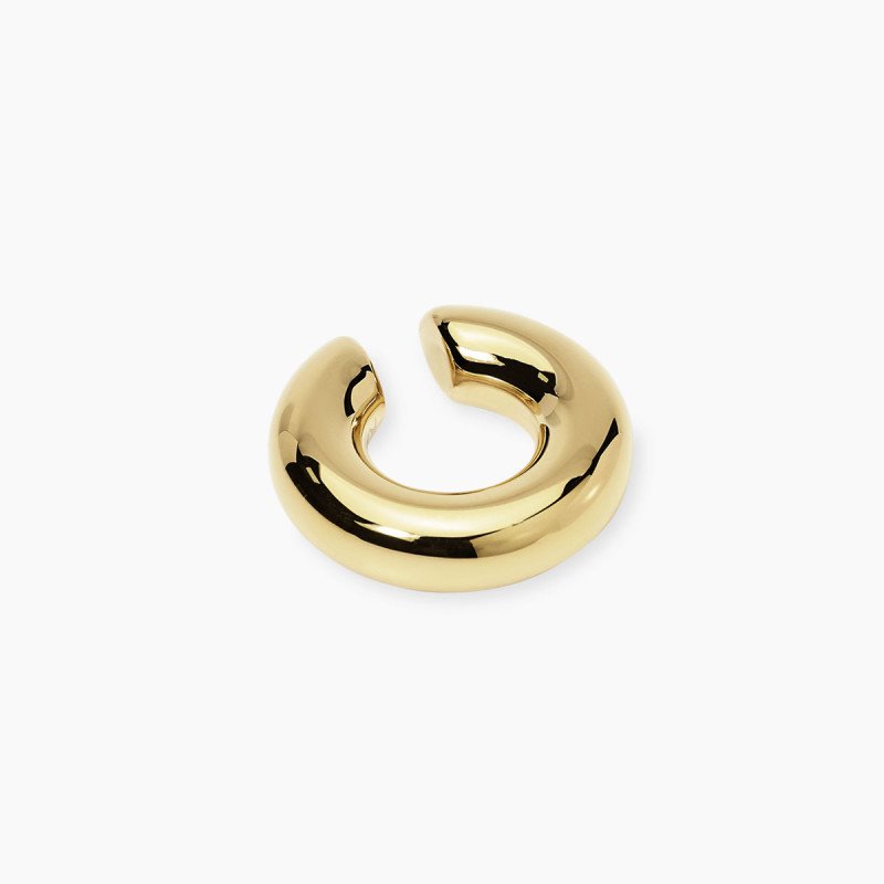 Orecchino ear cuff in acciaio dorato - 861085