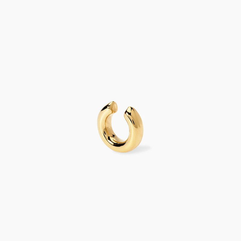 Orecchino ear cuff in acciaio dorato - 861087