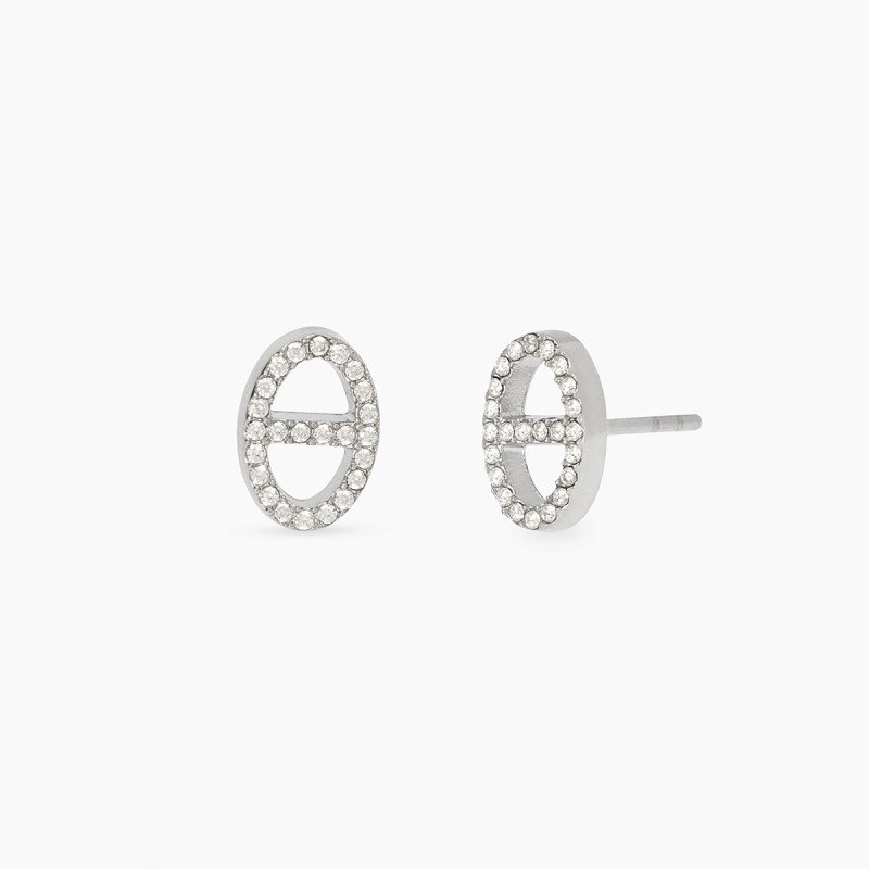 Orecchini staffa con cristalli - 861136