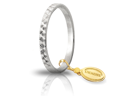 Fedina in oro bianco Gardenia - 000af 269000001075004