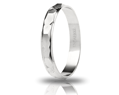 Fedina in oro Bianco Genziana - 000af 293000001075004