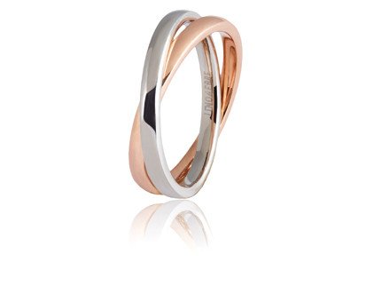 Fede Insieme in oro rosa e bianco - 024afc011000001075035