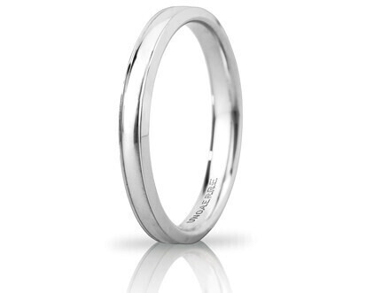 Fede Orion slim in oro bianco - 030afc279000001075004