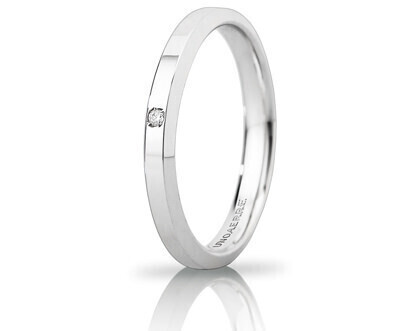 Fede Hydra Slim in oro bianco con diamanti - 030afc280001001075004