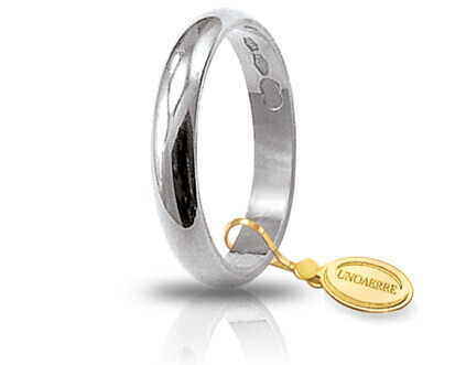 Fede Nuziale Classica gr.3 in oro bianco - 030afn001000001075004