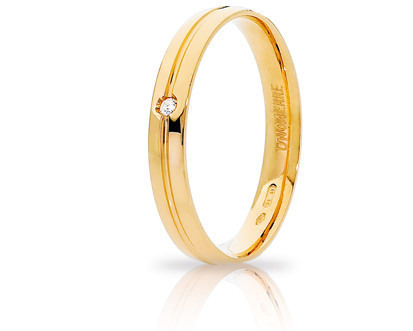 Fede Lyra in oro giallo con diamanti - 034afc289001001075001