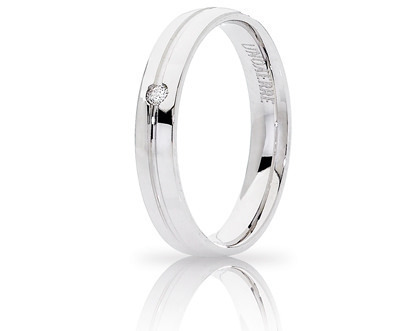 Fede Lyra in oro bianco con diamanti - 034afc289001001075004