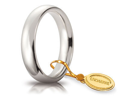 Fede Comoda mm.4,0 in oro bianco - 040afc001000001075004