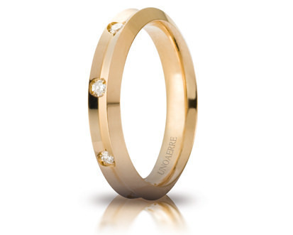 Fede Corona in oro giallo con diamanti - 040afc278008001075001 Fede Corona in oro giallo con diamanti - 040afc278008001075001