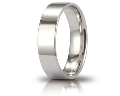 Fede Cerchi di Luce mm.5.0 in oro bianco - 050afc111000001075004