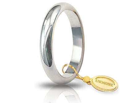 Fede Nuziale Classica gr.5 in oro bianco - 050afn001000001075004