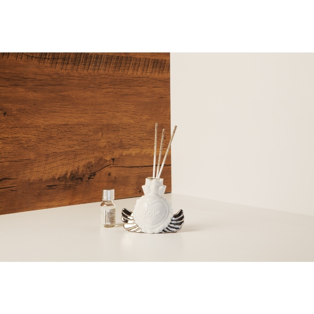 Diffusore piccolo ex voto bianco e silver - 23023/shopper