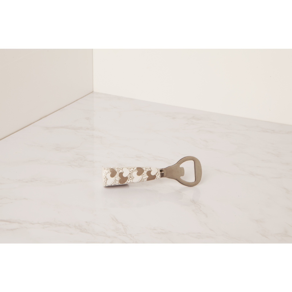 Apribottiglie decoro cuori - 23035/fiore