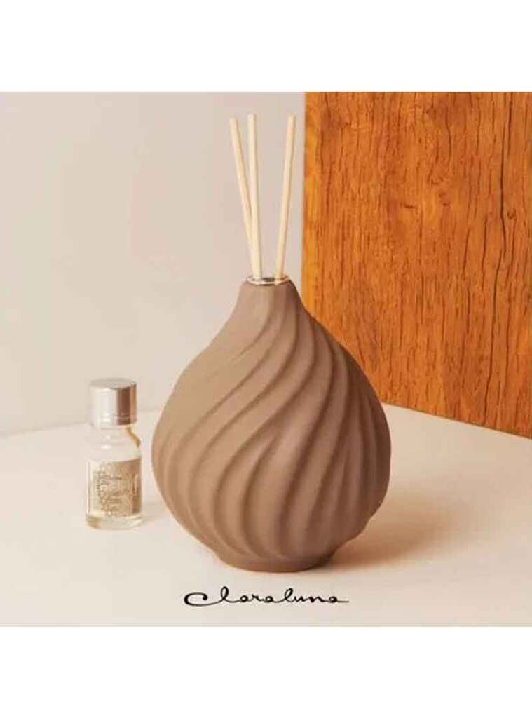 Profumatore vaso con kit essenza bianco con decorazioni e sfumature - 23052