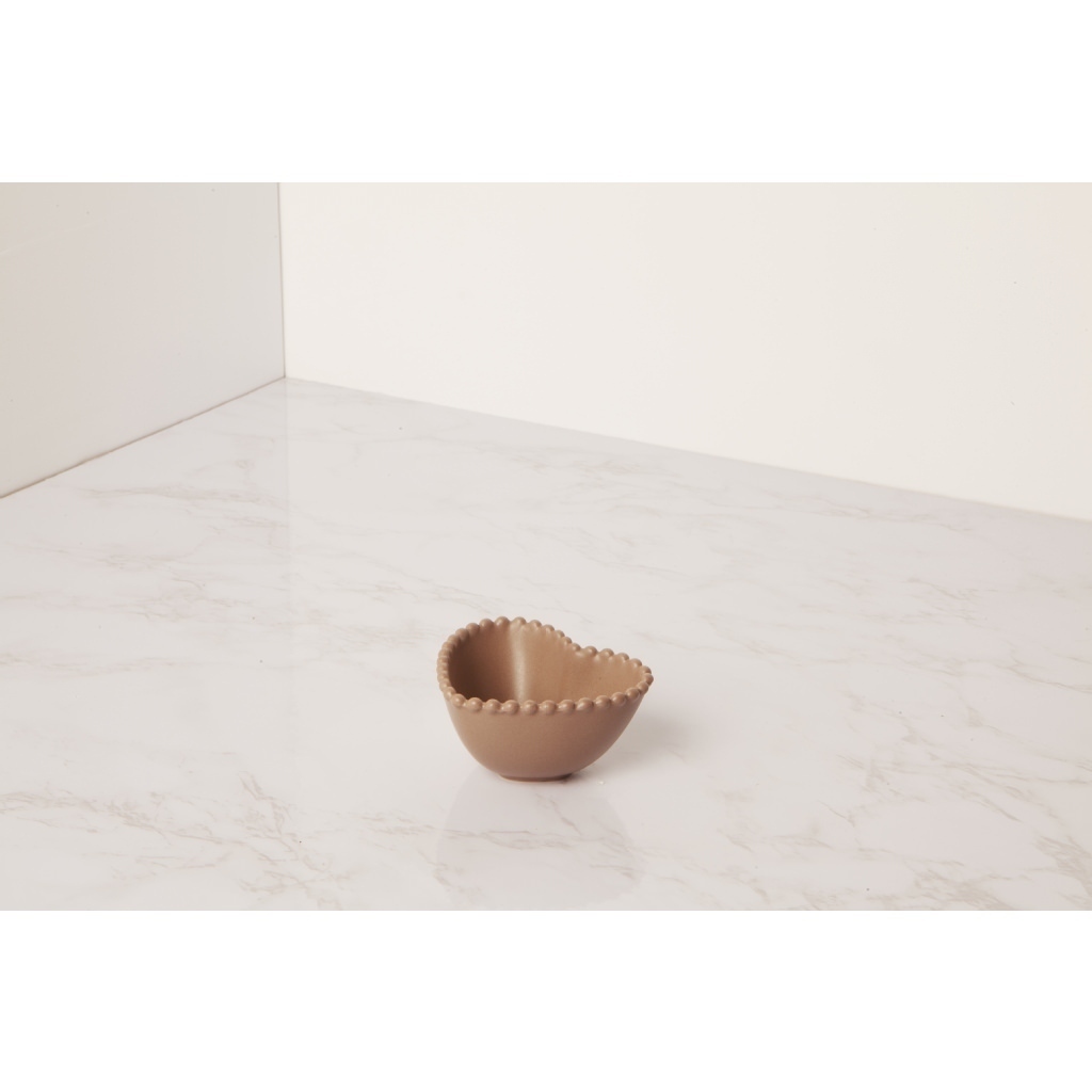 Piattino/ciotolina piccola color tortora - 23087/fiocco Piattino/ciotolina piccola color tortora - 23087/fiocco