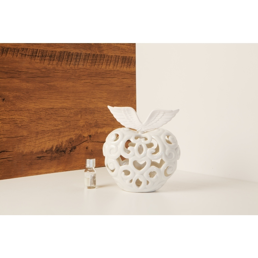 Profumatore forma cuore con decorazioni traforate - 23182b Profumatore forma cuore con decorazioni traforate - 23182b