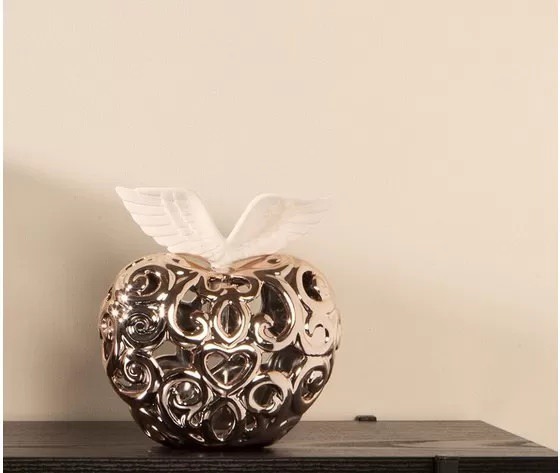 Profumatore forma cuore con decorazioni traforate - 23182r Profumatore forma cuore con decorazioni traforate - 23182r