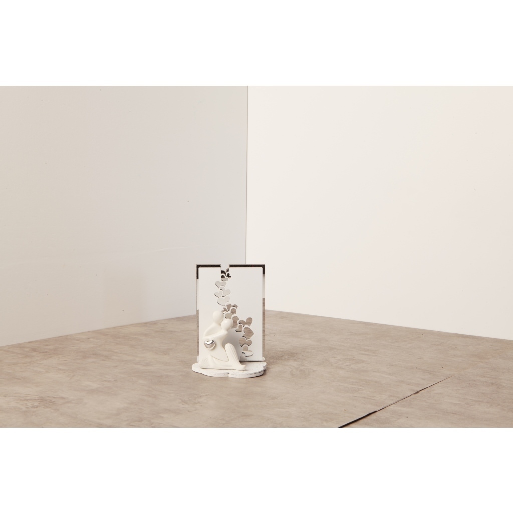 Coppia sposi piccola su supporto - 23201c/shopper