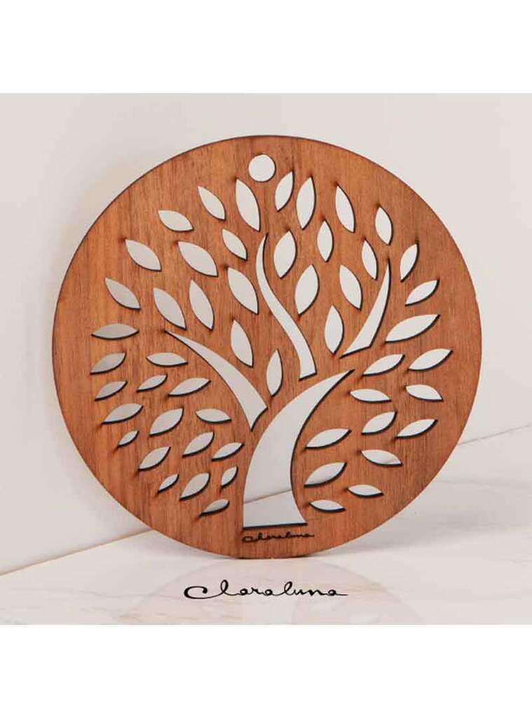 Sottopentola con inserti che riportano un albero della vita: simbolo di unione e forza - 23531