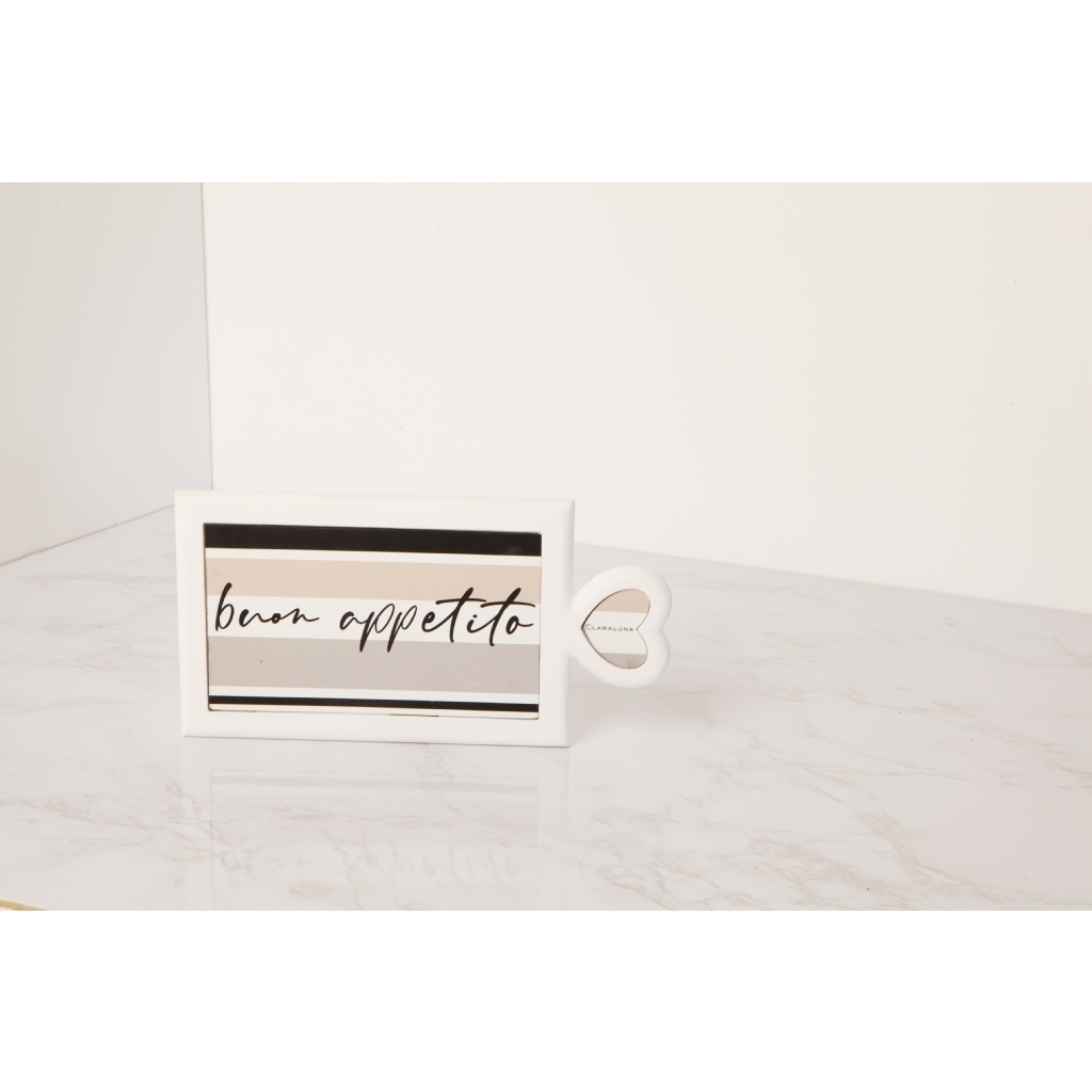 Sottopentola forma rettangolare dai colori neutri e delicati - 23544