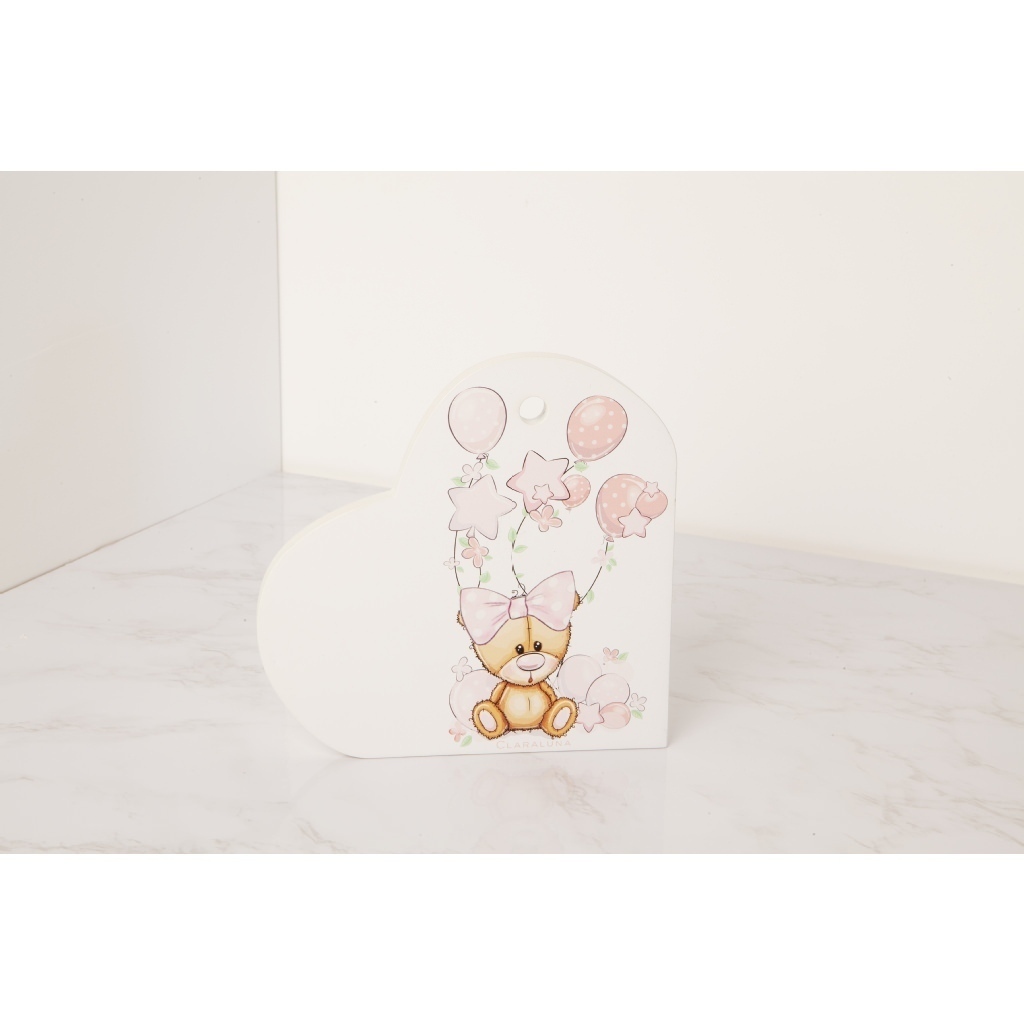 Sottopentola Cuore Orsetto Rosa - 23553 Sottopentola Cuore Orsetto Rosa - 23553