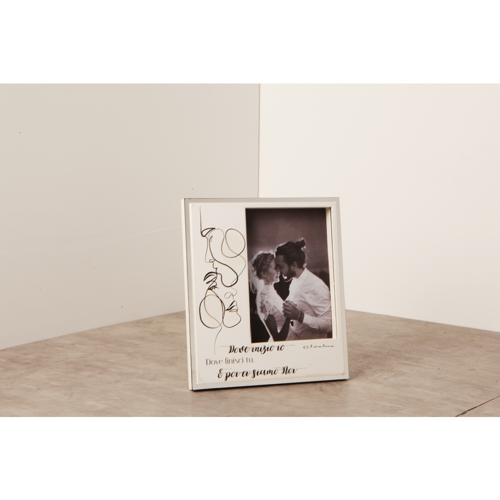 Portafoto con cornice specchio - 23642