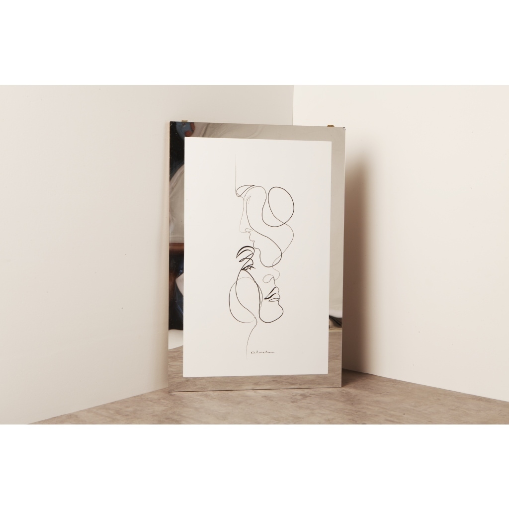 Pannello rettangolare con cornice specchio - 23645