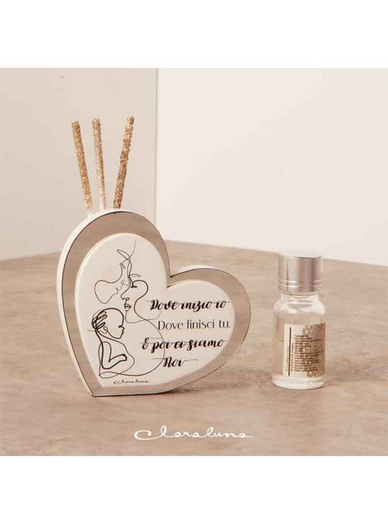 Profumatore forma cuore con cornice specchio - 23653 Profumatore forma cuore con cornice specchio - 23653