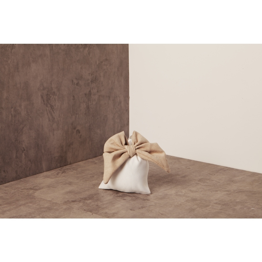 Sacchetto fiocco tortora medium - 23715