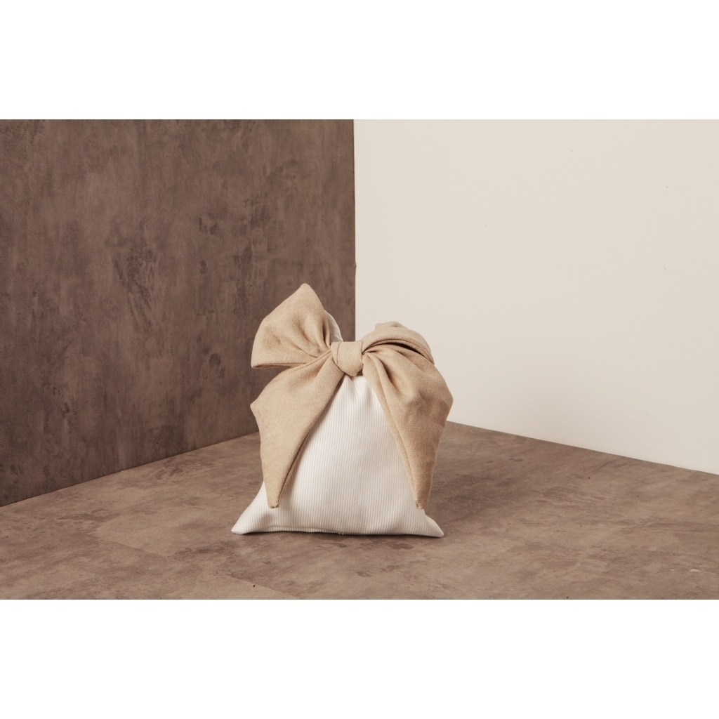 Sacchetto fiocco tortora large - 23725