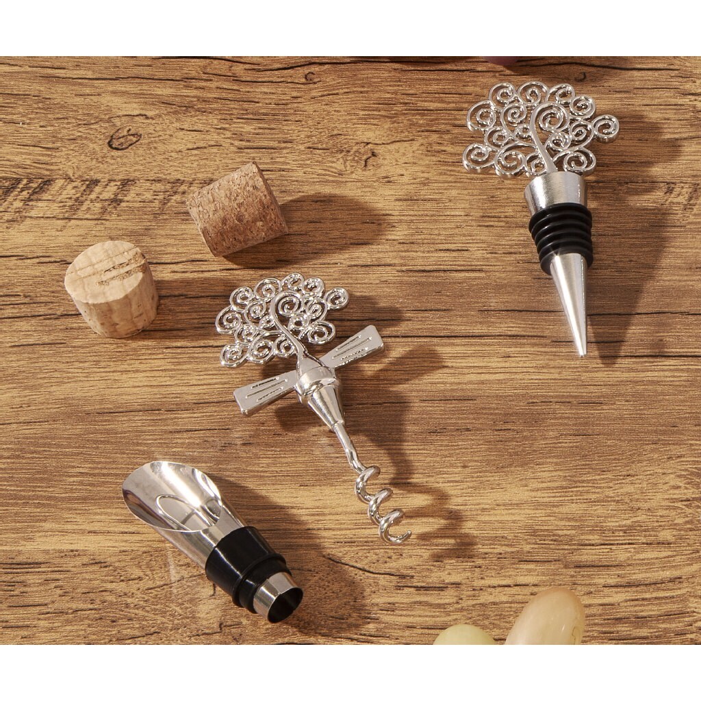 Set cavatappi+tappo+salvagoccia albero - 23765