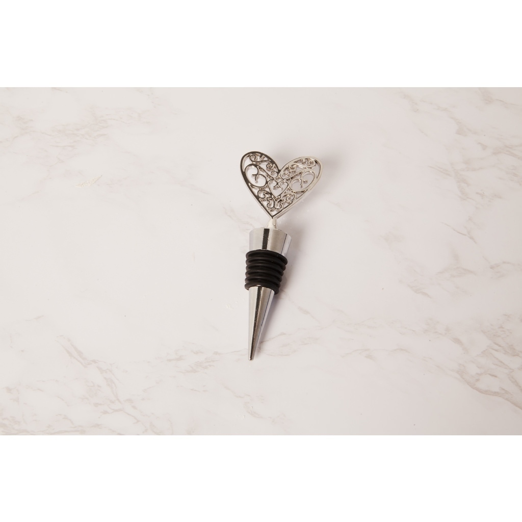 Tappo in metallo con cuore traforato - 23772