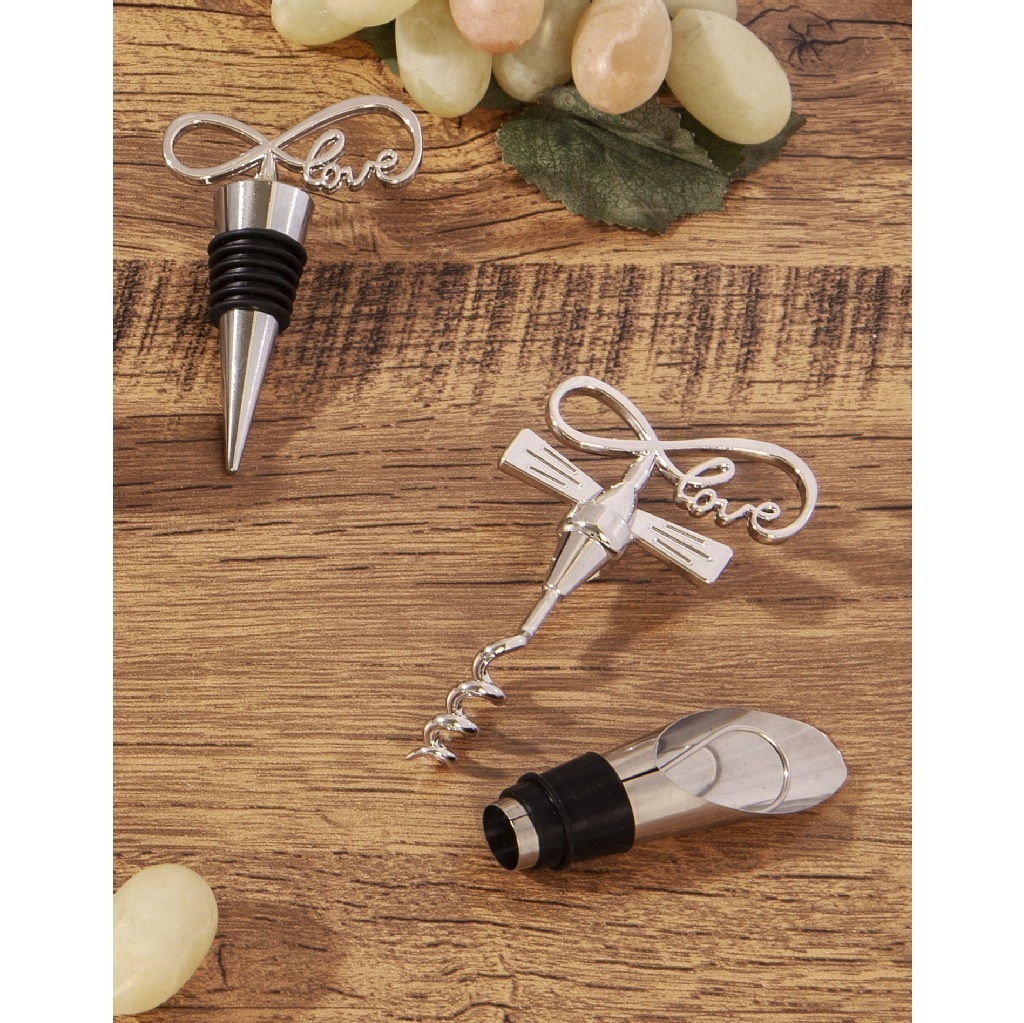 Set cavatappi+tappo+salvagoccia"love" - 23785