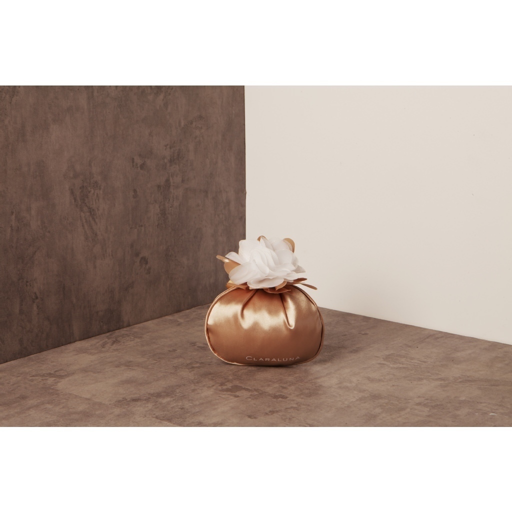 Sacchetto fiore tortora medium - 23812