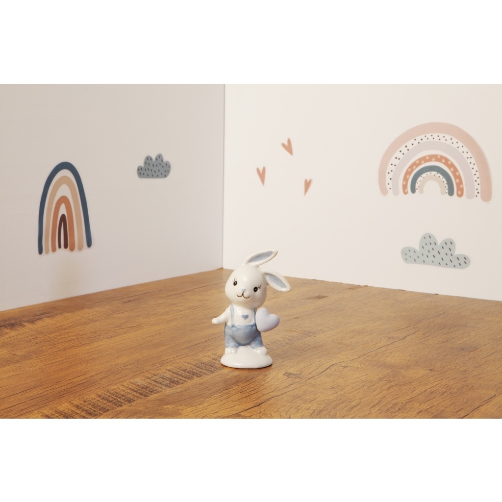 Coniglietto azzurro medio porcellana - 23914/bustababy Coniglietto azzurro medio porcellana - 23914/bustababy