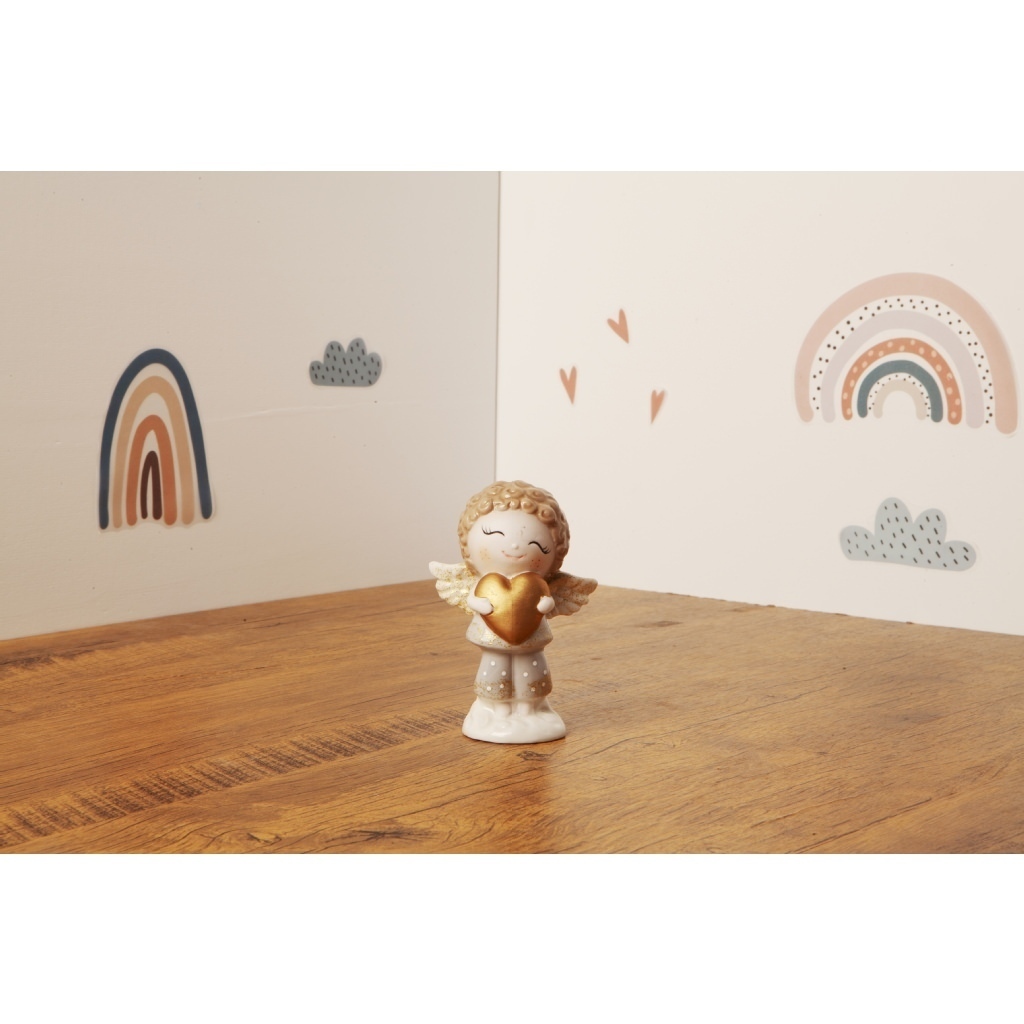 Angelo maschio cuore oro - 23944/bustababy