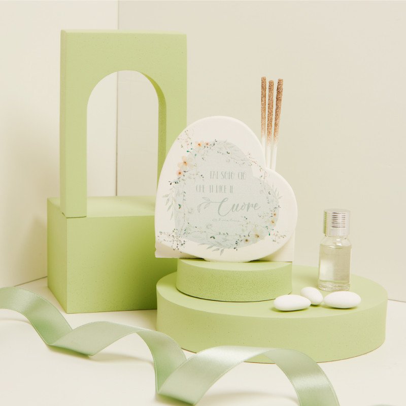 Diffusore Decoro Floreale Verde - 25033v/botanica