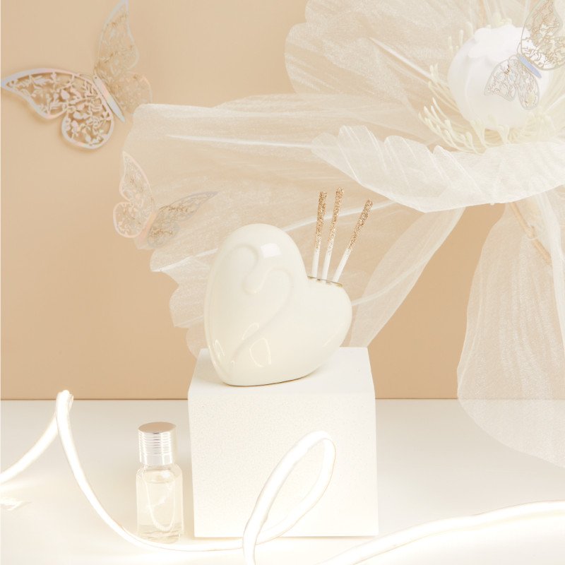 Diffusore Cuore Bianco - 25123/botanica