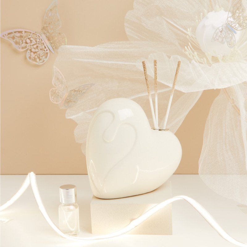 Diffusore Cuore Bianco - 25126/botanica