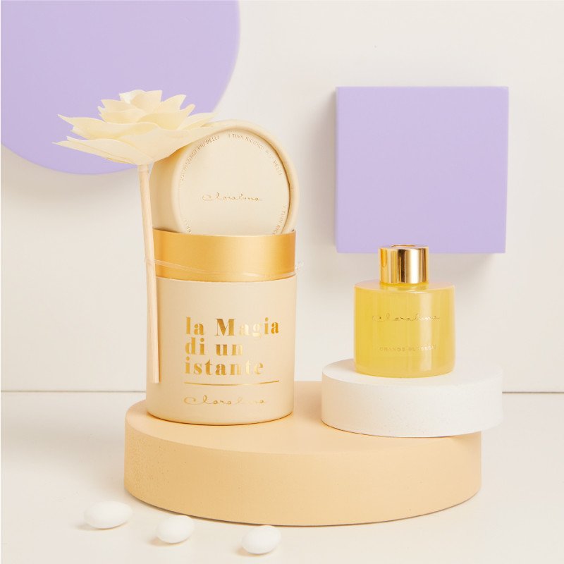 Diffusore Piccolo Giallo Con Fiore - 25154f