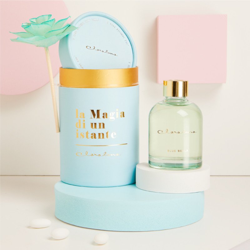 Diffusore Grande Azzurro Con Fiore - 25163f