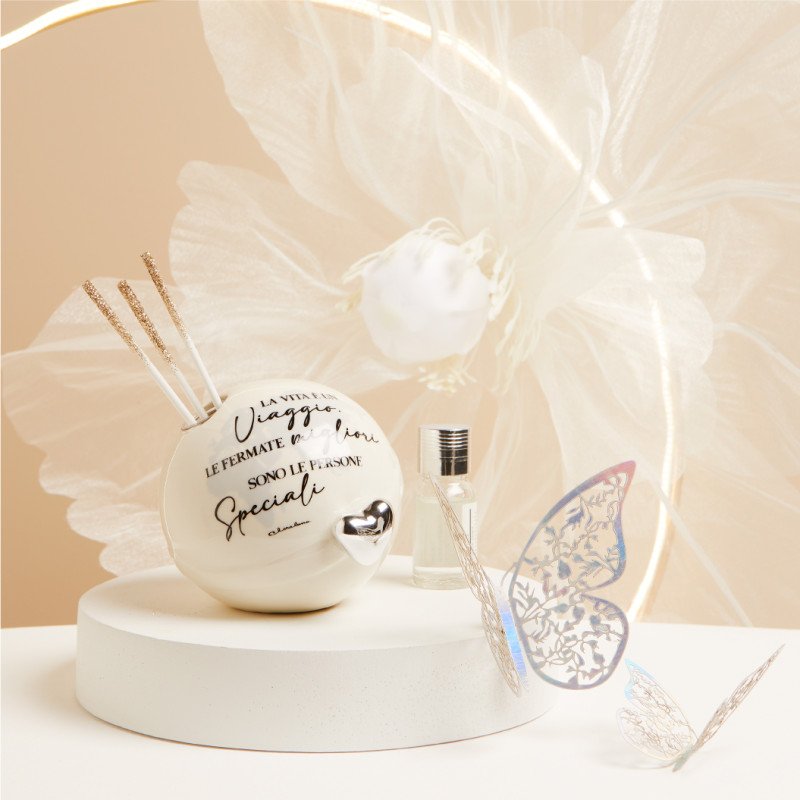 Diffusore Mondo Cuore Silver - 25205/botanica