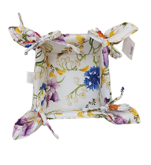 Cestino fiori giganti random - 18x18+10 - 10049