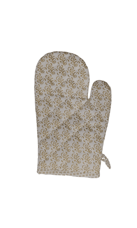 Guanto 1 lato ricciolo oro 1 lato rombo - 17x27 - 10149 Guanto 1 lato ricciolo oro 1 lato rombo - 17x27 - 10149