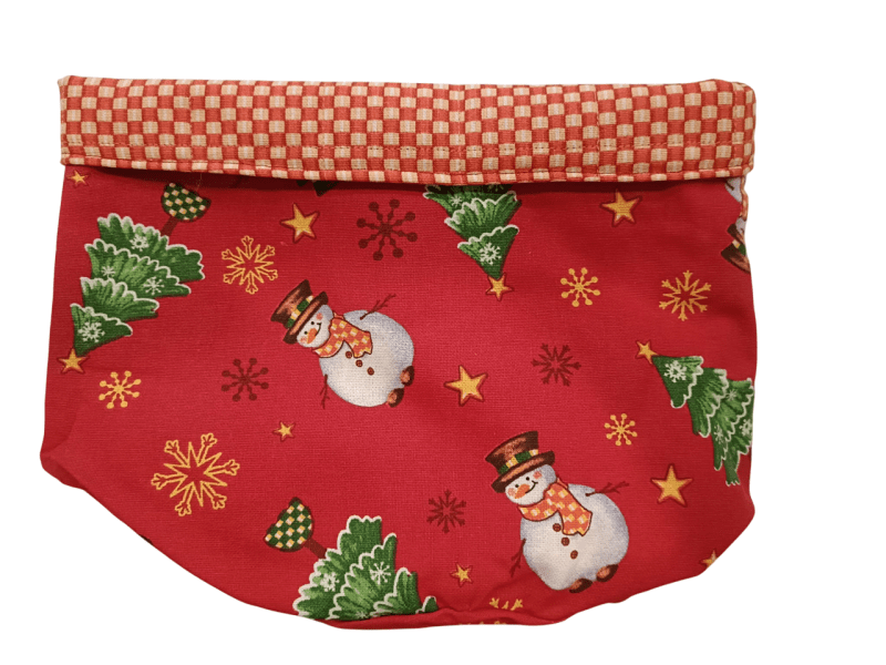 Cestino Tondo 1 Lato Frosty 1 Lato Quadretti diam.18x23 - 10334