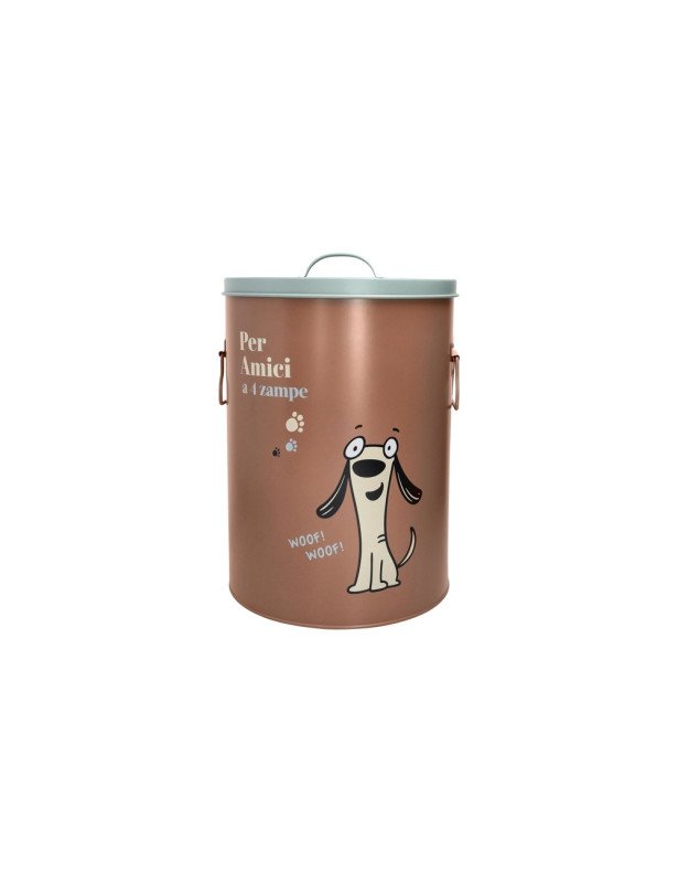 Contenitore big pet rame rosso con tappo grigio metal - 50123