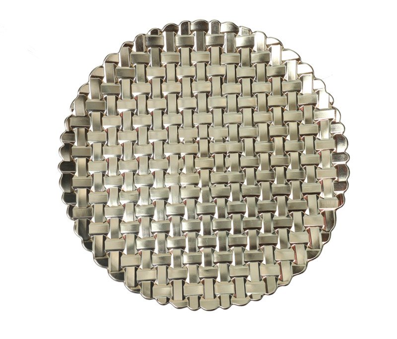 Sottopiatto fettuccia champagne set 4 pezzi pp - 51037