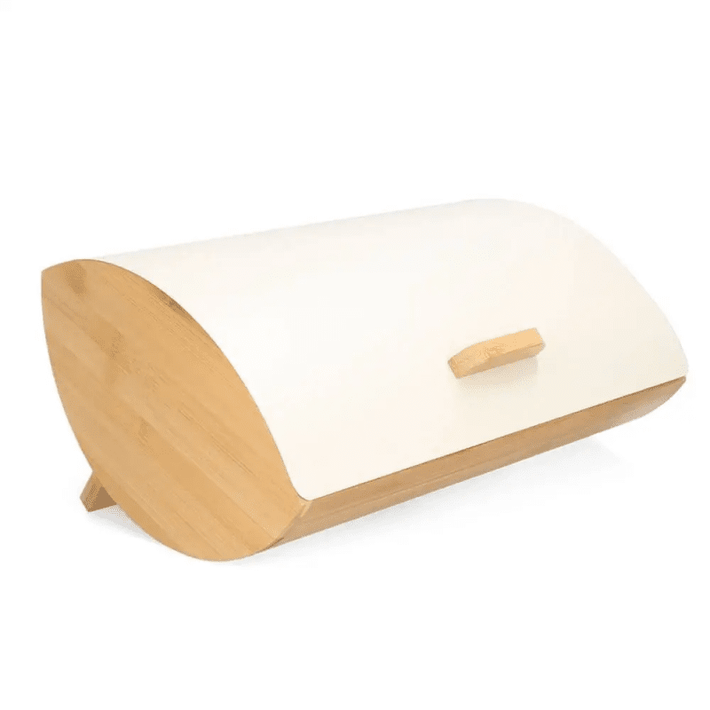 Porta pane in bamboo e metallo - 51239