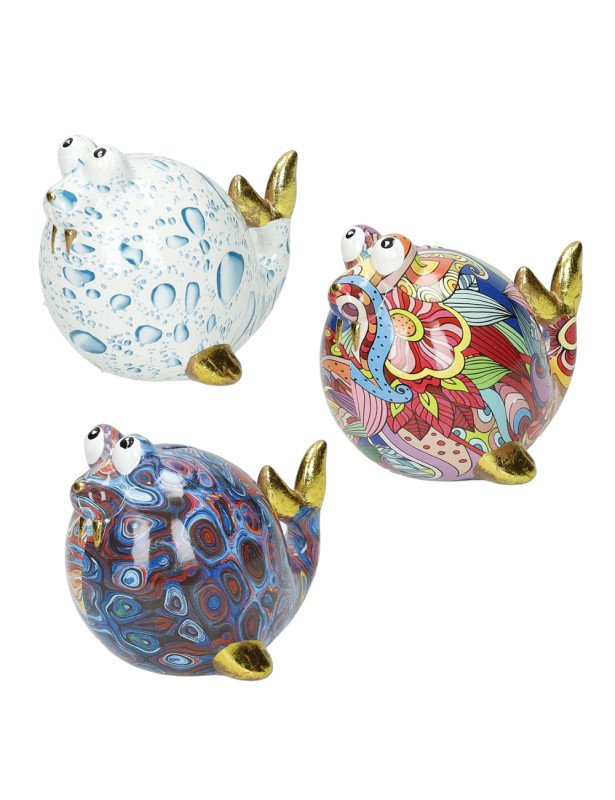 Salvadanaio foca decori assortiti dolomite - 51253 Salvadanaio foca decori assortiti dolomite - 51253