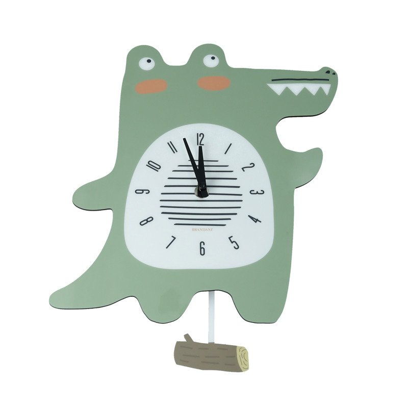 Orologio coccodrillo con pendolo in  mdf - 51309